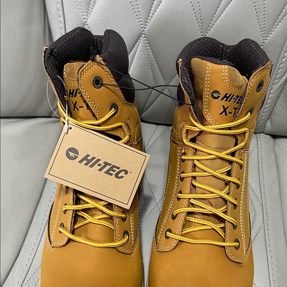 Hi-Tec Hard Toe 7in WKBT Work Boots in Tan - Picture 3 of 10